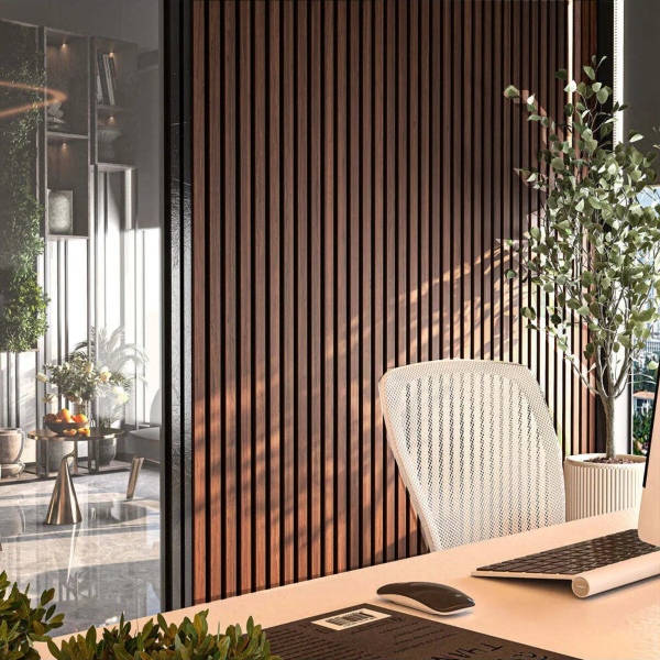 AKUSTİK MDF PANEL - KOYU CEVİZ - 60CM