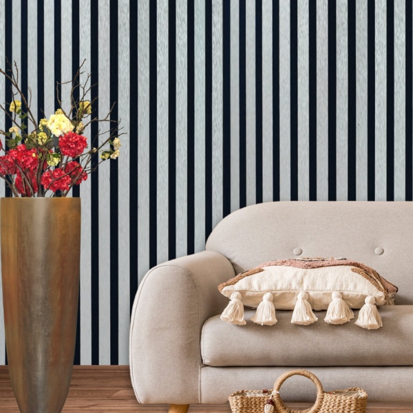 AKUSTİK MDF PANEL - GÜMÜŞ - 60CM